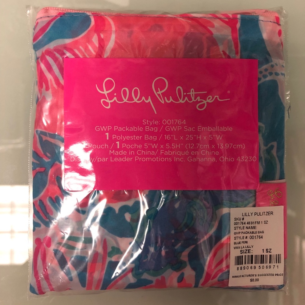 COPY - NWT Lilly Pulitzer Packable Tote